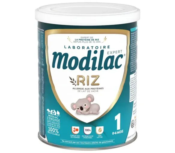 Lait de riz en poudre 1er âge 0-6 mois Modilac Expert - pot de 400g - image 1