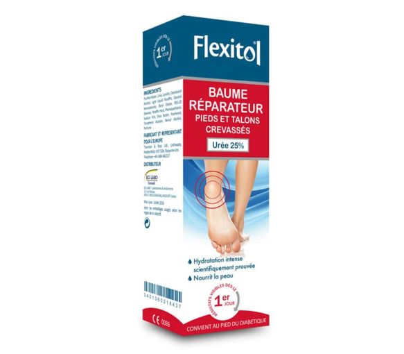 Flexitol baume réparateur pied et talons crevassés - tube de 112 g