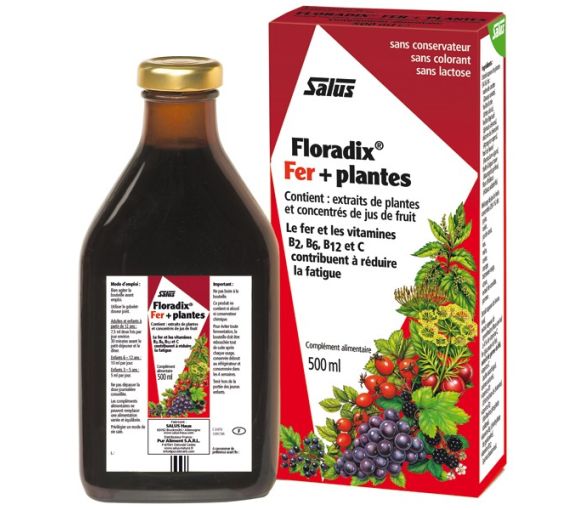 Floradix fer + plantes Salus - flacon 500 ml