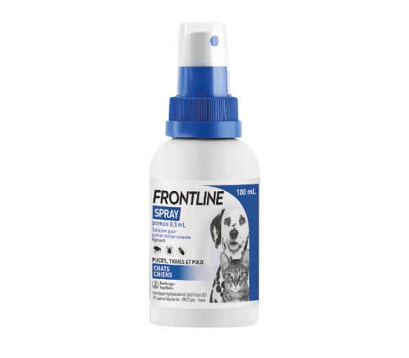 Frontline spray chats et chiens - spray de 100 ml