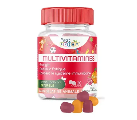 Petit Chêne multivitamines Les 3 Chênes - pot de 30 gommes