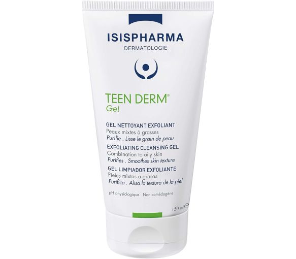 Teen Derm gel nettoyant exfoliant Isispharma - tube de 150ml - image 1