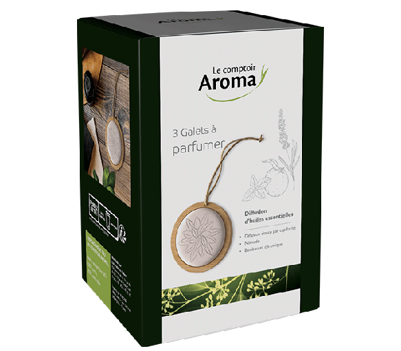 Galets à parfumer Le Comptoir Aroma - boîte de 3 galets - image 1