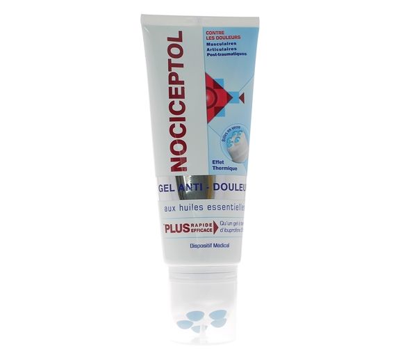 Gel de massage anti-douleur Nociceptol - tube de 200ml avec tête massante