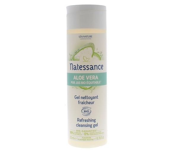 Gel nettoyant fraîcheur bio Natessance - flacon de 200 ml