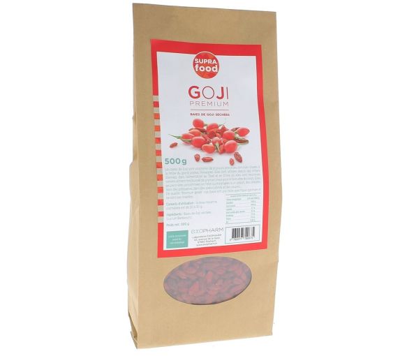 Goji premium baies de goji de l'himalaya Exopharm - sachet de 500 g
