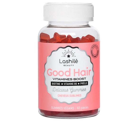 Good Hair vitamines boost Lashilé Beauty - boîte de 60 gummies végans