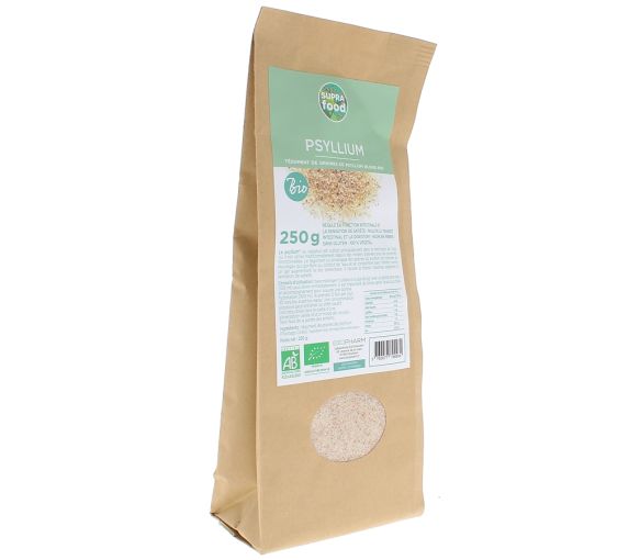 Graînes de psyllium blond bio supra food Exopharm - sachet de 250 g