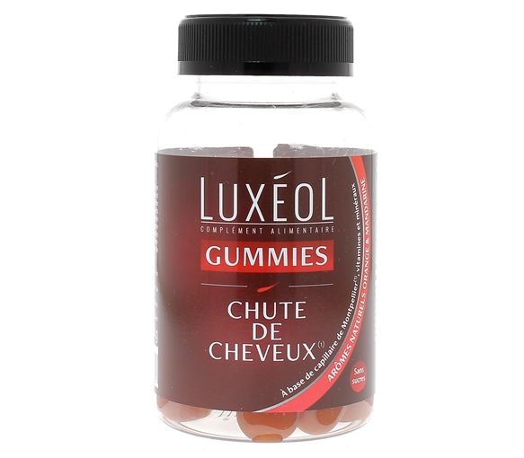 Gummies Chute de cheveux Luxéol - pot de 60 gummies