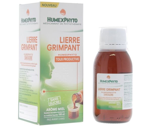 Lierre Grimpant Toux productive Miel Humex - flacon 100 ml