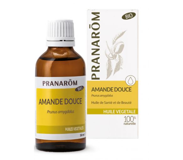 Huile végétale BIO d'amande douce Pranarôm - flacon de 50 ml