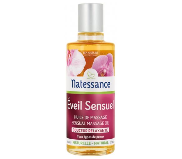 Huile de massage éveil sensuel Natessance - flacon de 100ml