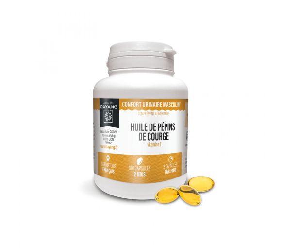 Huile de pépins de courge Dayang - boîte de 180 capsules