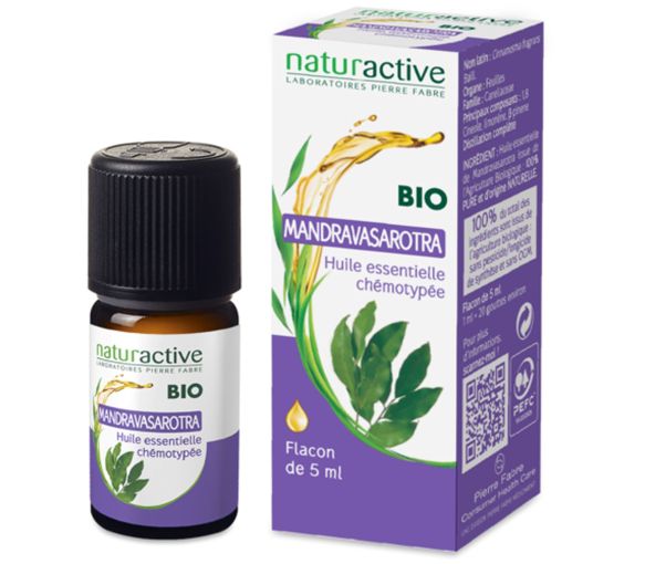 Huile essentielle BIO de Mandravasarotra Naturactive - flacon de 5 ml