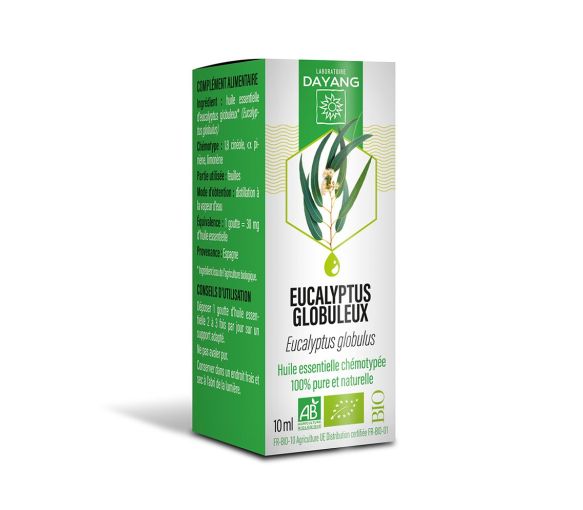 Huile essentielle Eucalyptus globuleux bio Dayang - flacon de 10ml