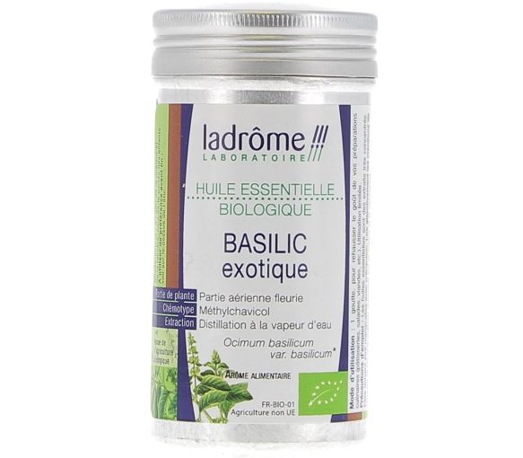 Huile essentielle basilic exotique Bio Ladrôme - flacon de 10 ml