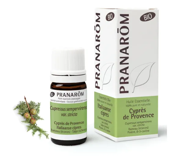 Huile essentielle de Cyprès de Provence bio Pranarôm - flacon de 5 ml