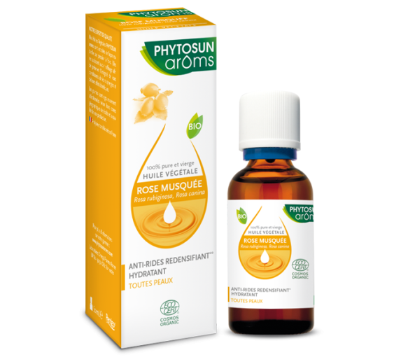 Huile végétale à la rose musquée Phytosun Arôms - flacon de 50 ml