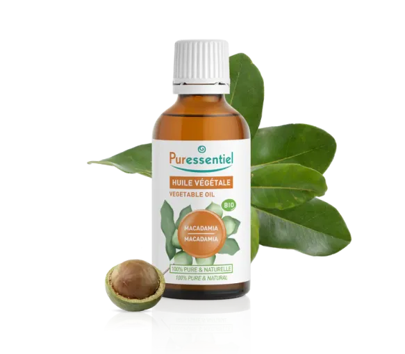 Huile végétale de Macadamia bio Puressentiel - flacon de 50 ml