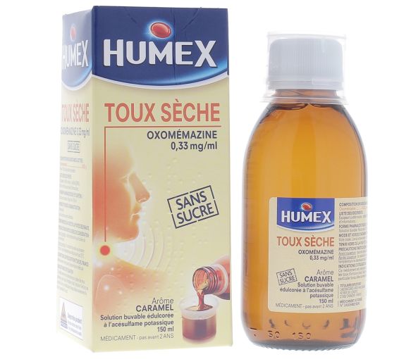 Humex toux sèche sans sucre Dès 15 ans; Adultes - flacon de 150 ml