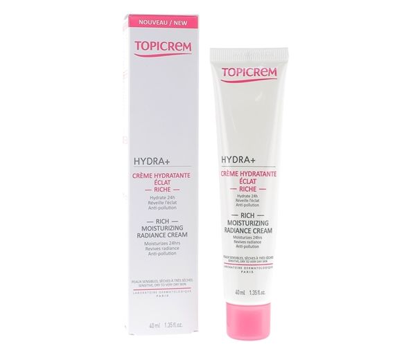 Hydra + crème hydratante éclat riche Topicrem - tube de 40ml - image 1