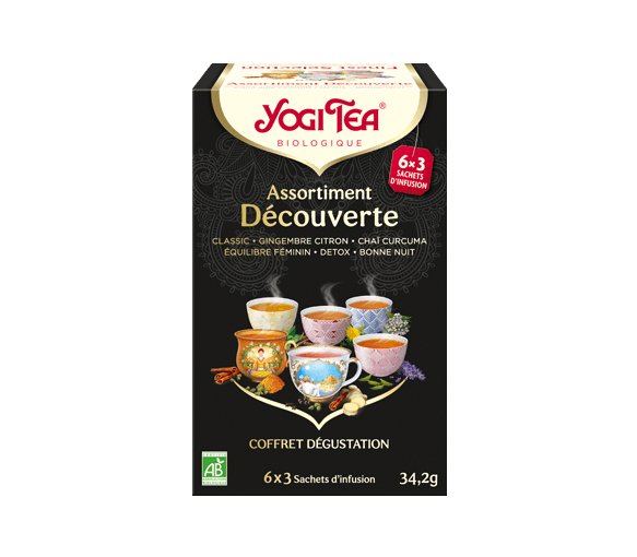 Infusion Assortissement Découverte Yogi Tea - boite de 18 sachets