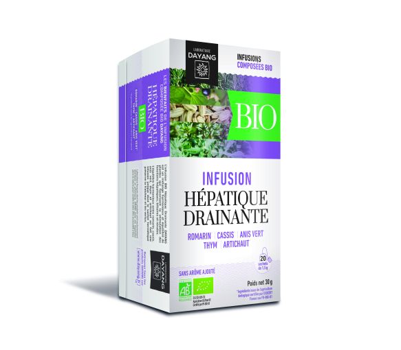 Infusion Bio hépatique drainante Dayang - boîte de de 20 sachets