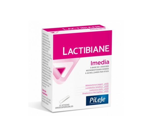 Lactibiane imedia Pileje - boîte de 12 sticks orodispersibles