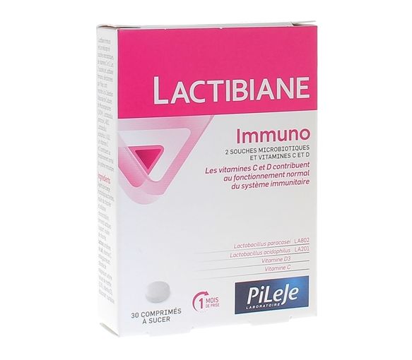 Lactibiane immuno Pileje - boite de 30 comprimés à sucer