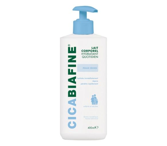 Lait corporel hydratant quotidien Cicabiafine - flacon-pompe de 400 ml