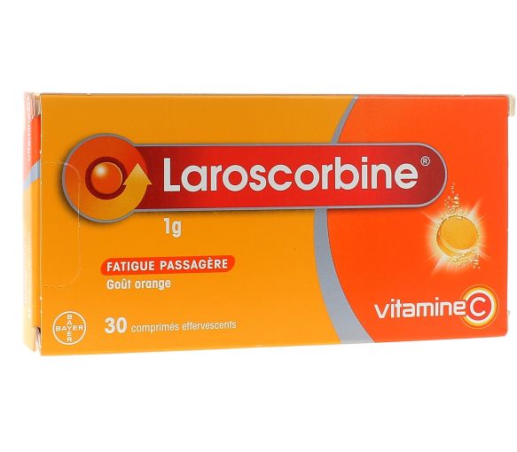 Laroscorbine 1g comprimé effervescent - boîte de 30 comprimés