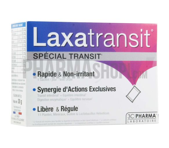 Laxatransit spécial transit Les 3 Chènes - boite de 6 sachets