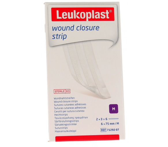 Leukosan Strip sutures cutanées adhésives BSN Médical - 6 strips de 6 x 75mm - image 1