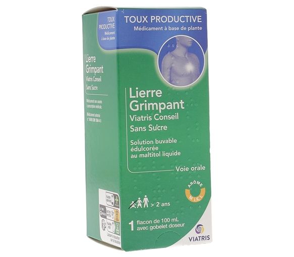 Lierre Grimpant sans sucre arôme miel Viatris - flacon de 100ml - image 1