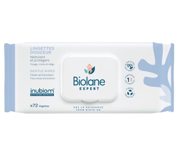 Lingettes douceur Biolane Expert - sachet de 72 lingettes - image 1