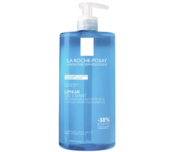 Lipikar gel lavant gel douche apaisant protecteur La Roche-Posay - flacon-pompe de 1L - image 1