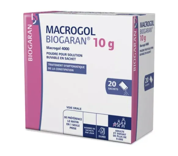 Macrogol 10 g Biogaran - boite de 20 sachets