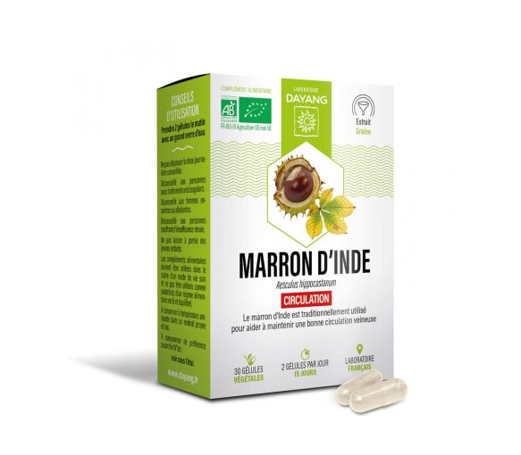 Marron d'Inde Bio circulation sanguine Dayang - boîte de 30 gélules - image 1