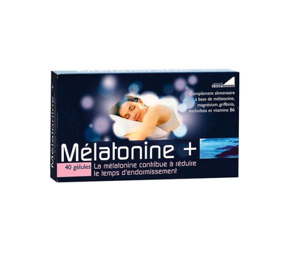 Mélatonine+ Exopharm - boite de 40 gélules