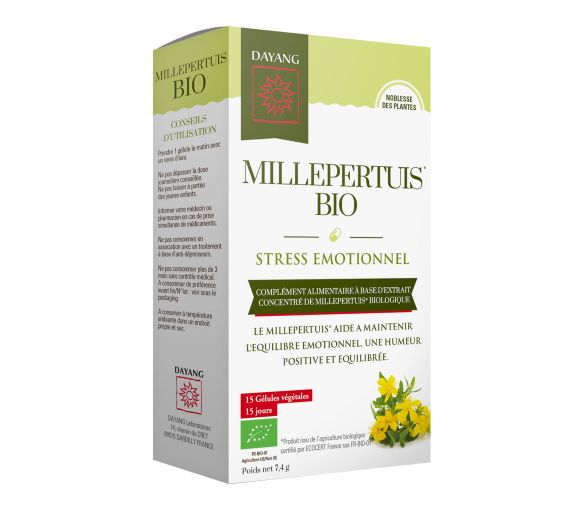Millepertuis Bio stress émotionnel Dayang - boîte de 15 gélules