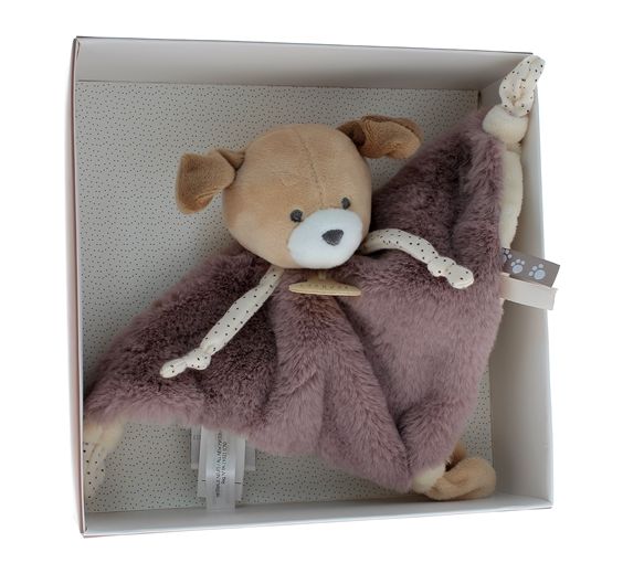 Mini doudou chien Doudou et compagnie - boîte avec doudou de 20 cm - image 1