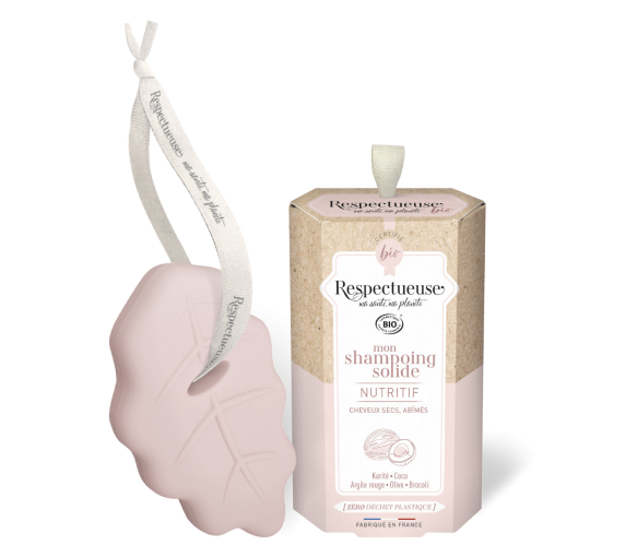 Mon Shampooing solide nutritif bio Respectueuse - pain de 75 g - image 1