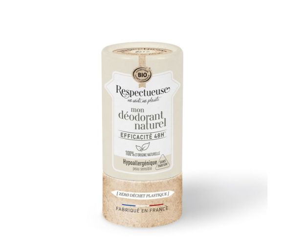 Mon déodorant naturel hypoallergénique bio Respectueuse - stick de 50g - image 1