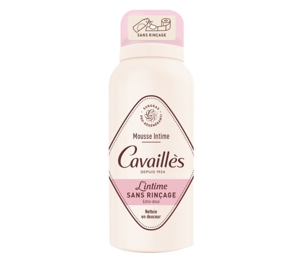 Mousse intime sans rinçage extra-doux Cavaillès - flacon de 100ml