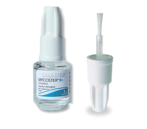 Mycoster 8 % – solution filmogène pour application locale, flacon 3 ml