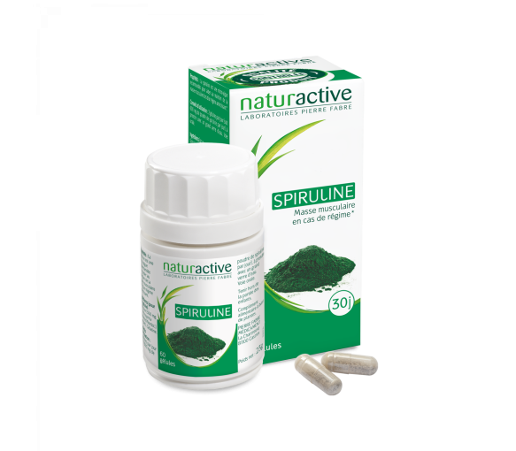 Elusane Spiruline Naturactive - boîte de 60 gélules