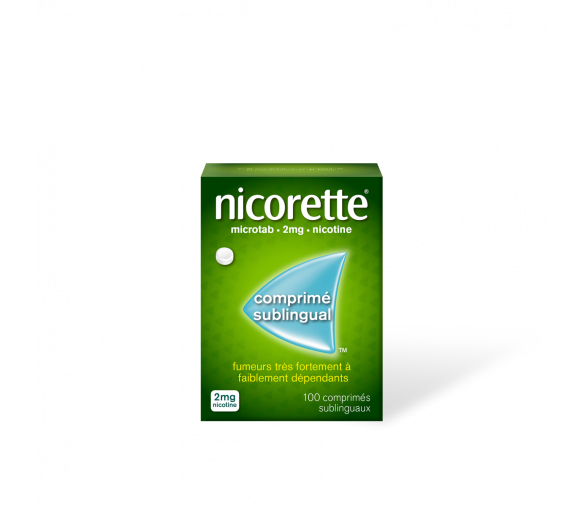 Nicorette Microtab 2mg - 100 comprimés sublinguaux
