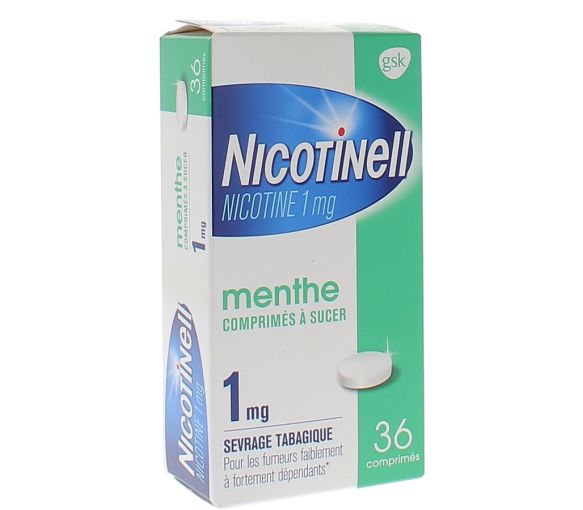 Nicotinell menthe 1mg - 36 comprimés à sucer