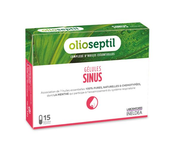 Olioseptil sinus complexe d'huiles essentielles - boîte de 15 gélules végétales