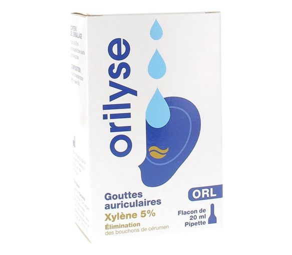 Orilyse Gouttes auriculaires Ibsa - flacon compte-gouttes de 20ml